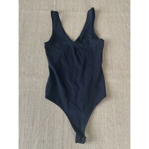 Abercrombie & Fitch V-Neck Bodysuit Black XS